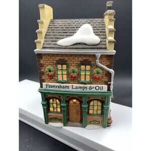 Dept. 56 Heritage Dickens Village Faversham Lamps and Oil w/Light NO BOX